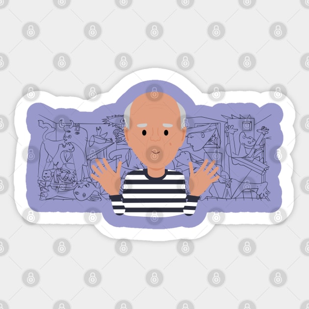 Picasso Sticker by Creotumundo